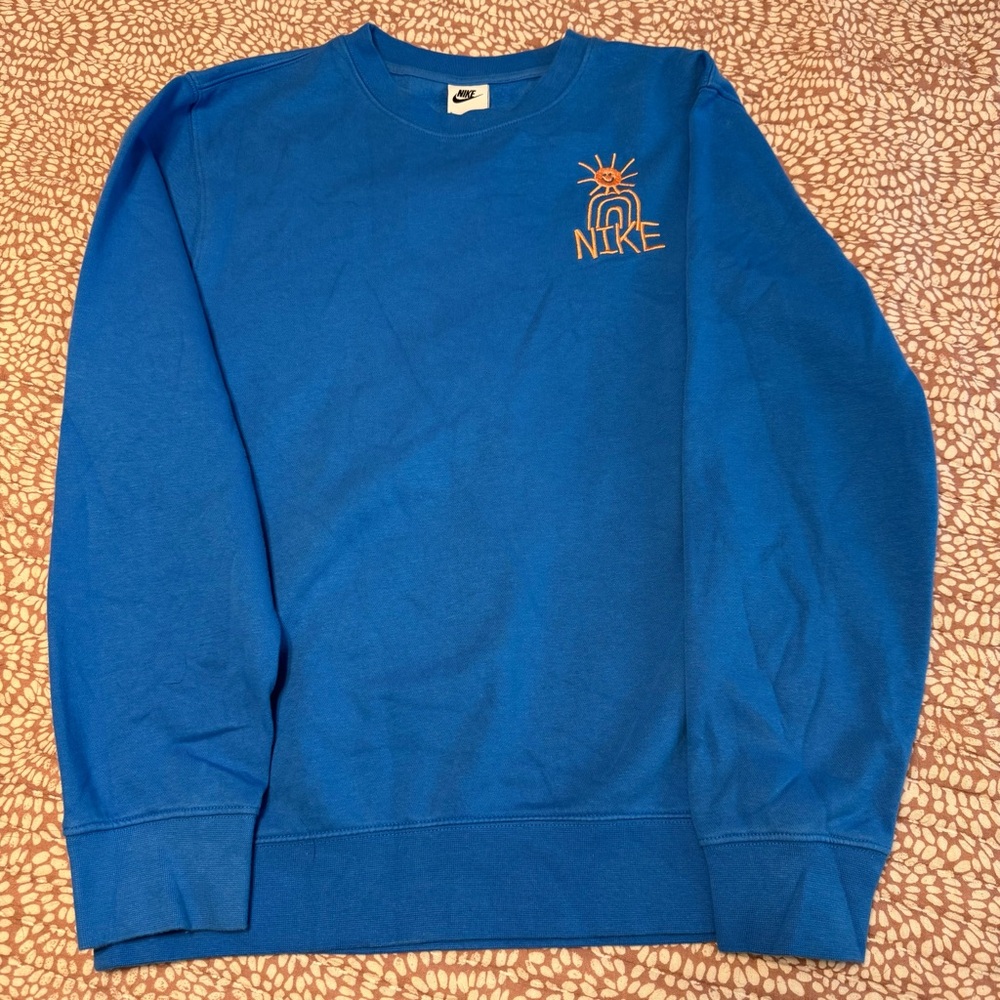 Nike Men's Vibrant Blue Crewneck Sweater